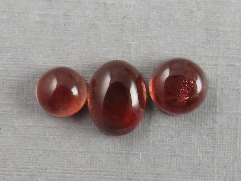 Oregon Sunstone Cabochon Set | 4.57ct | 3 - Stone Lot | Oregon USA | OSC341 - Gem Enthusiast