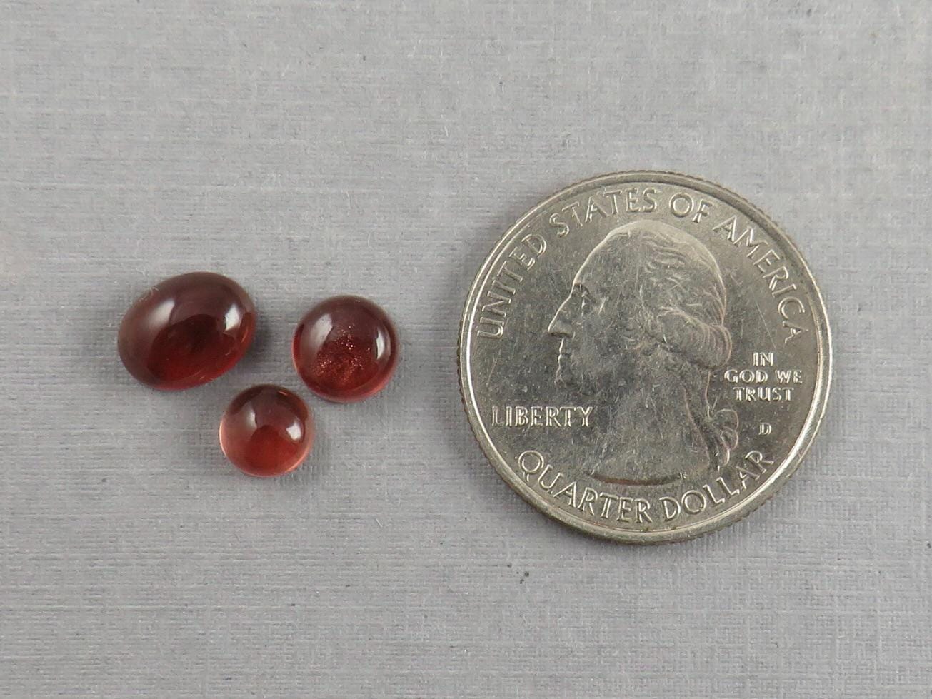 Oregon Sunstone Cabochon Set | 4.57ct | 3 - Stone Lot | Oregon USA | OSC341 - Gem Enthusiast