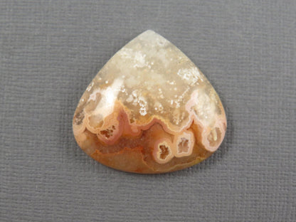 Oregon Sunstone, Crazy Lace Agate Cabochon Pear | 11–28mm | 2-Stone Lot | Oregon, USA and Indonesia | SET126 - Gem Enthusiast