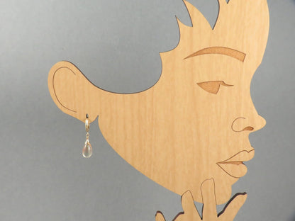 Oregon Sunstone Dangle Earrings | 14k Solid Gold | ER110 - Gem Enthusiast