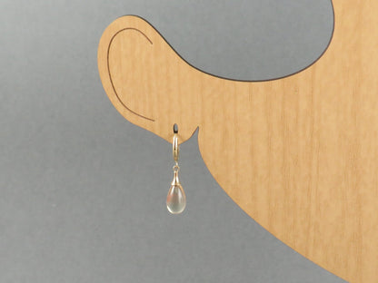 Oregon Sunstone Dangle Earrings | 14k Solid Gold | ER110 - Gem Enthusiast