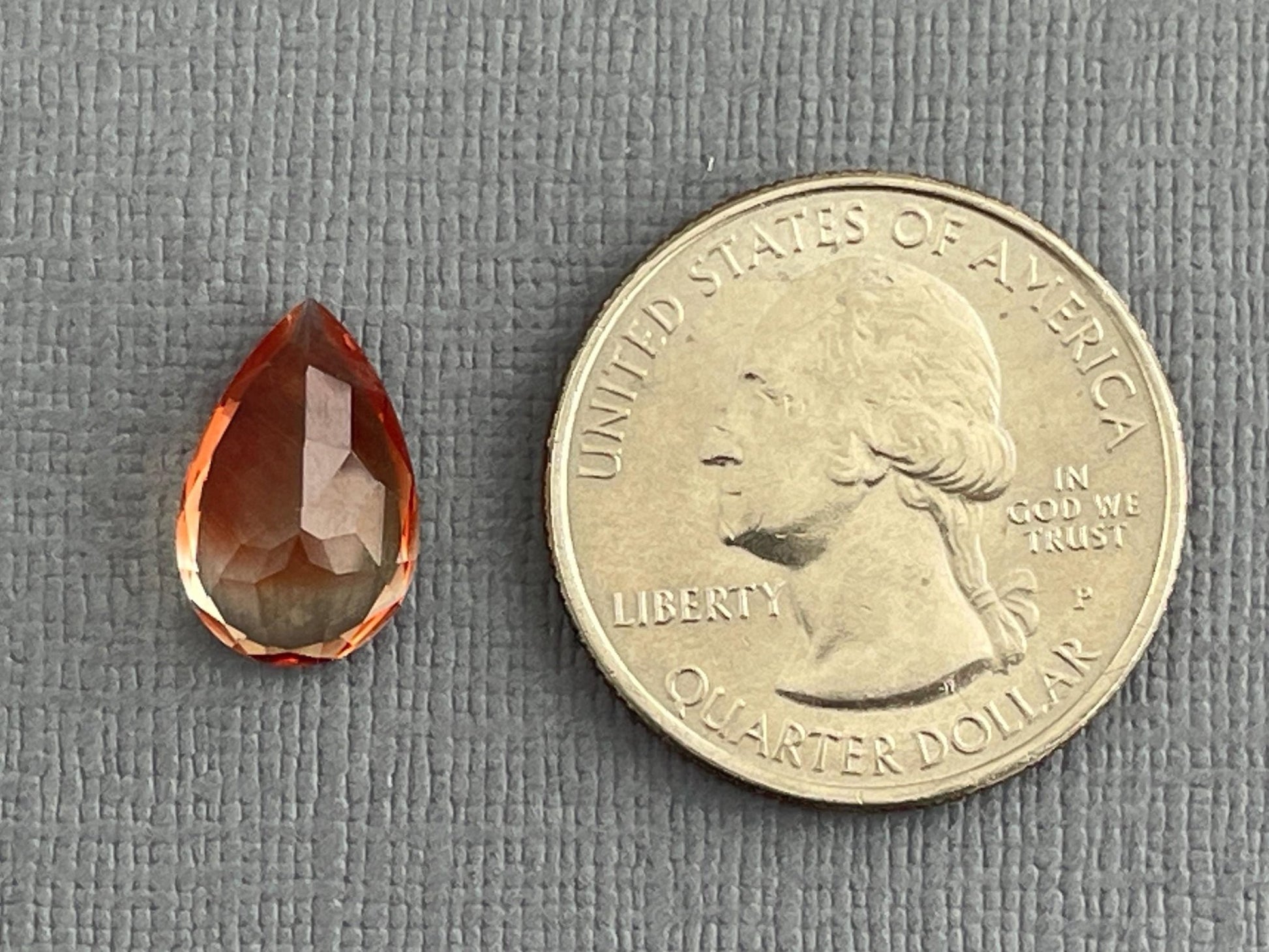 Oregon Sunstone Pear Gemstone | 14x9 mm | 4 carats | OSF187 - Oregon Sunstone - Gem Enthusiast