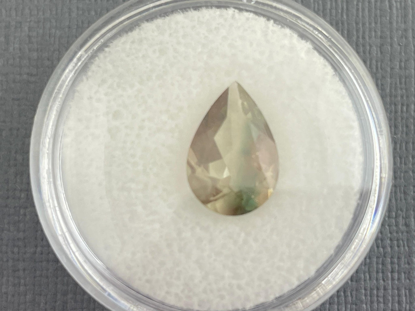 Oregon Sunstone Pear Gemstone with Green Striation | 12x8 mm | 2.2 carats | OSF186 - Oregon Sunstone - Gem Enthusiast