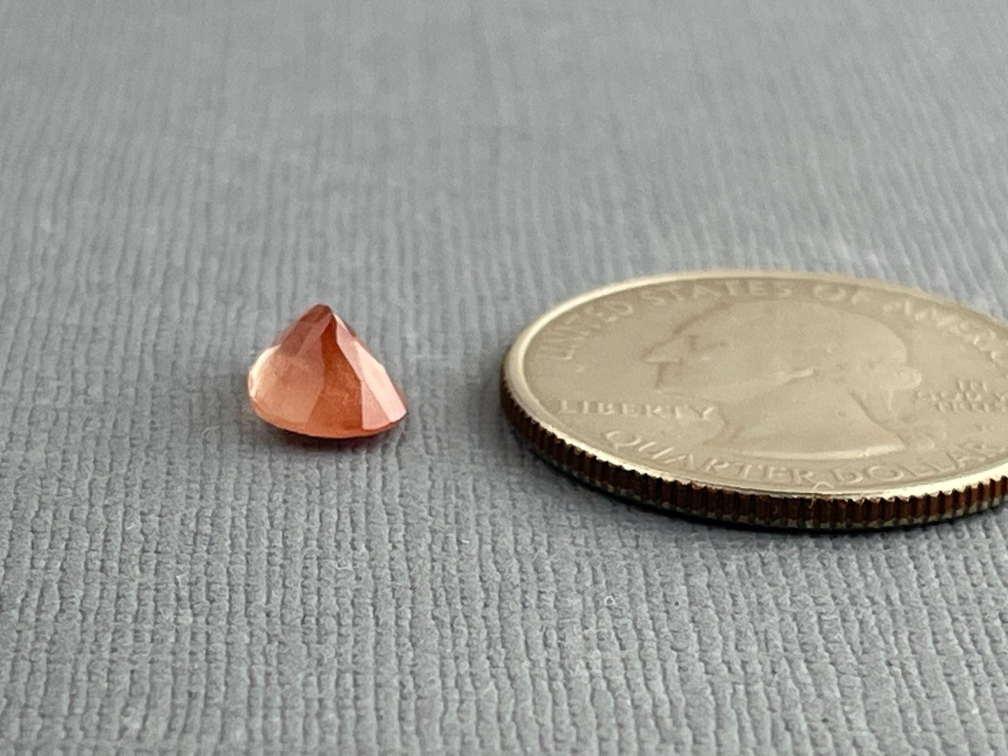 Oregon Sunstone Pear Gemstone with Schiller | 1.42 carats | OSF190 - Oregon Sunstone - Gem Enthusiast