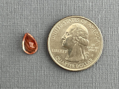 Oregon Sunstone Pear Gemstone with Schiller | 1.42 carats | OSF190 - Oregon Sunstone - Gem Enthusiast