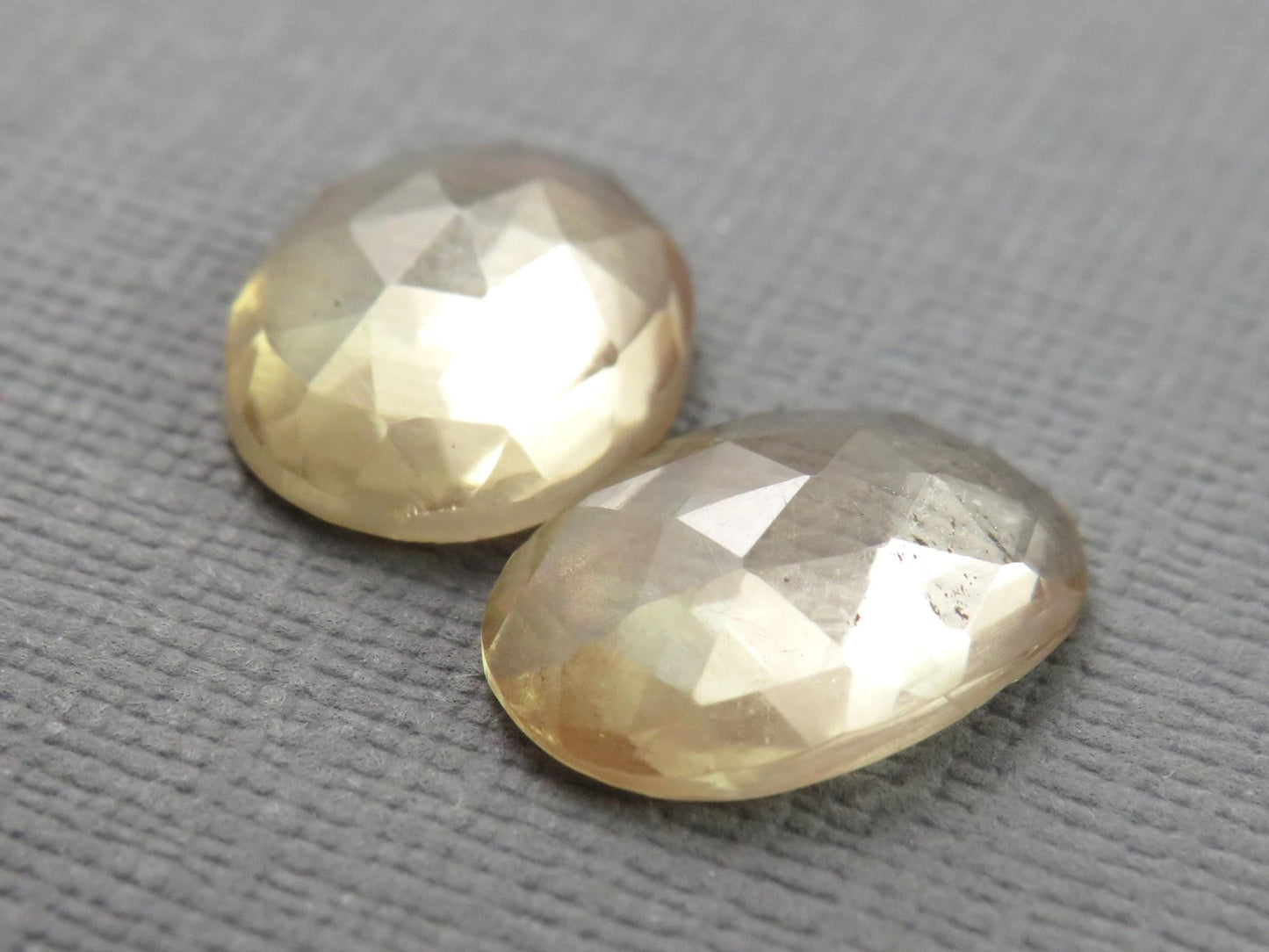 Oregon Sunstone Rose Cut Oval | 13x10.5mm, 7.5ct | Per Pair | Dust Devil Mine, Oregon USA | OSR137 - Gem Enthusiast