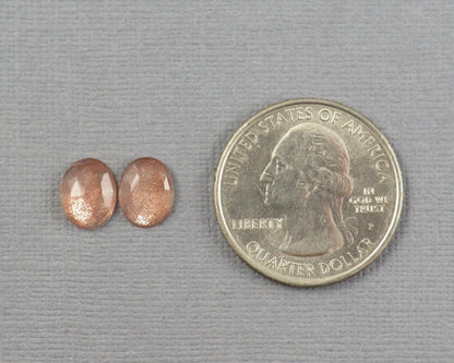 Oregon Sunstone Rose Cut | Plush Sunstone | 9x7mm, 2.45ct | Oregon USA | OSR112 - Gem Enthusiast