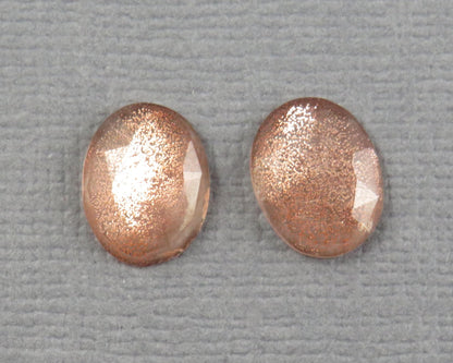 Oregon Sunstone Rose Cut | Plush Sunstone | 9x7mm, 2.45ct | Oregon USA | OSR112 - Gem Enthusiast