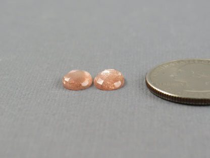 Oregon Sunstone Rose Cut | Plush Sunstone | 9x7mm, 2.45ct | Oregon USA | OSR112 - Gem Enthusiast