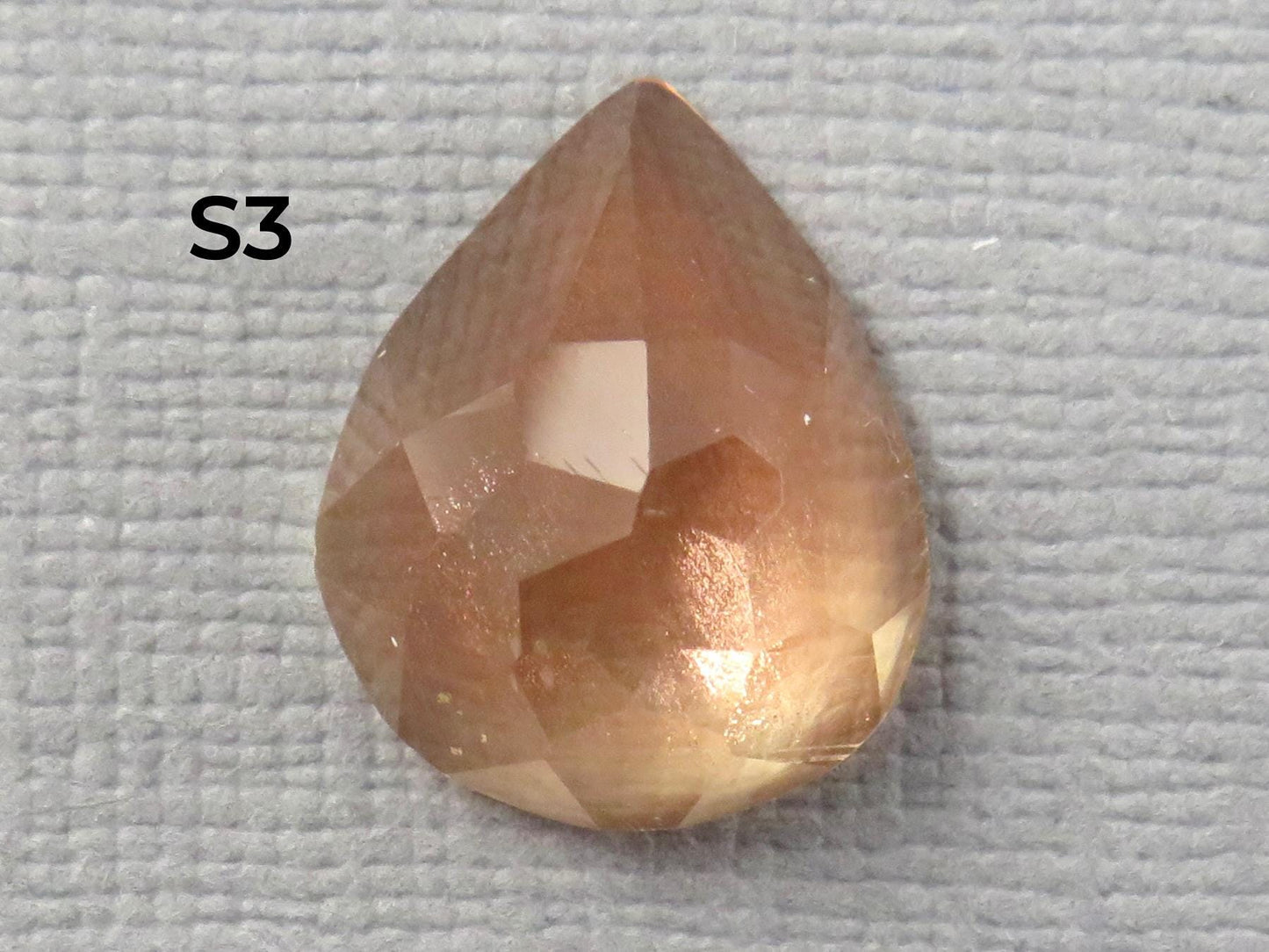 Oregon Sunstone - Rose Cut Rose Cut | 14.5mm x 11mm, avg 7ct | Sun Crystal, Oregon USA Sold Per Stone | OSR127 - Gem Enthusiast