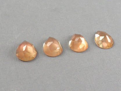 Oregon Sunstone - Rose Cut Rose Cut | 14.5mm x 11mm, avg 7ct | Sun Crystal, Oregon USA Sold Per Stone | OSR127 - Gem Enthusiast