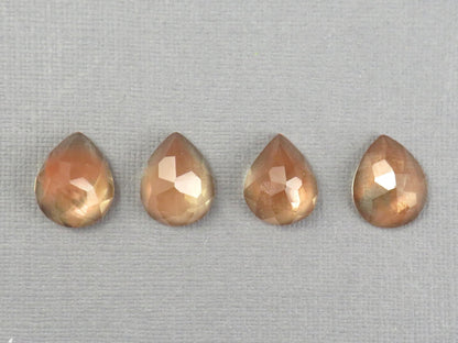 Oregon Sunstone - Rose Cut Rose Cut | 14.5mm x 11mm, avg 7ct | Sun Crystal, Oregon USA Sold Per Stone | OSR127 - Gem Enthusiast