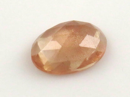 Oregon Sunstone - Rose Cut Rose Cut Oval | Plush diamond | 12.7x9.3mm, 3.3ct | Oregon, USA | OSR124 - Gem Enthusiast