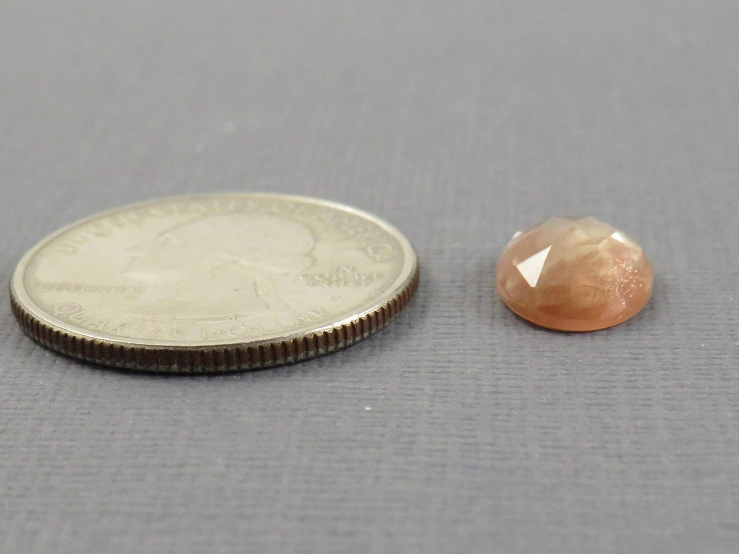 Oregon Sunstone - Rose Cut Rose Cut Oval | Plush diamond | 12.7x9.3mm, 3.3ct | Oregon, USA | OSR124 - Gem Enthusiast