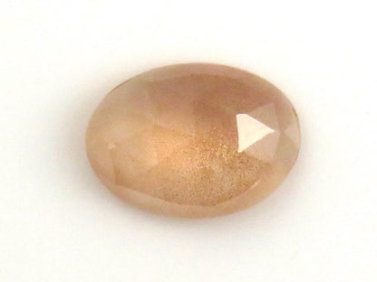 Oregon Sunstone - Rose Cut Rose Cut Oval | Plush diamond | 12.7x9.3mm, 3.3ct | Oregon, USA | OSR124 - Gem Enthusiast