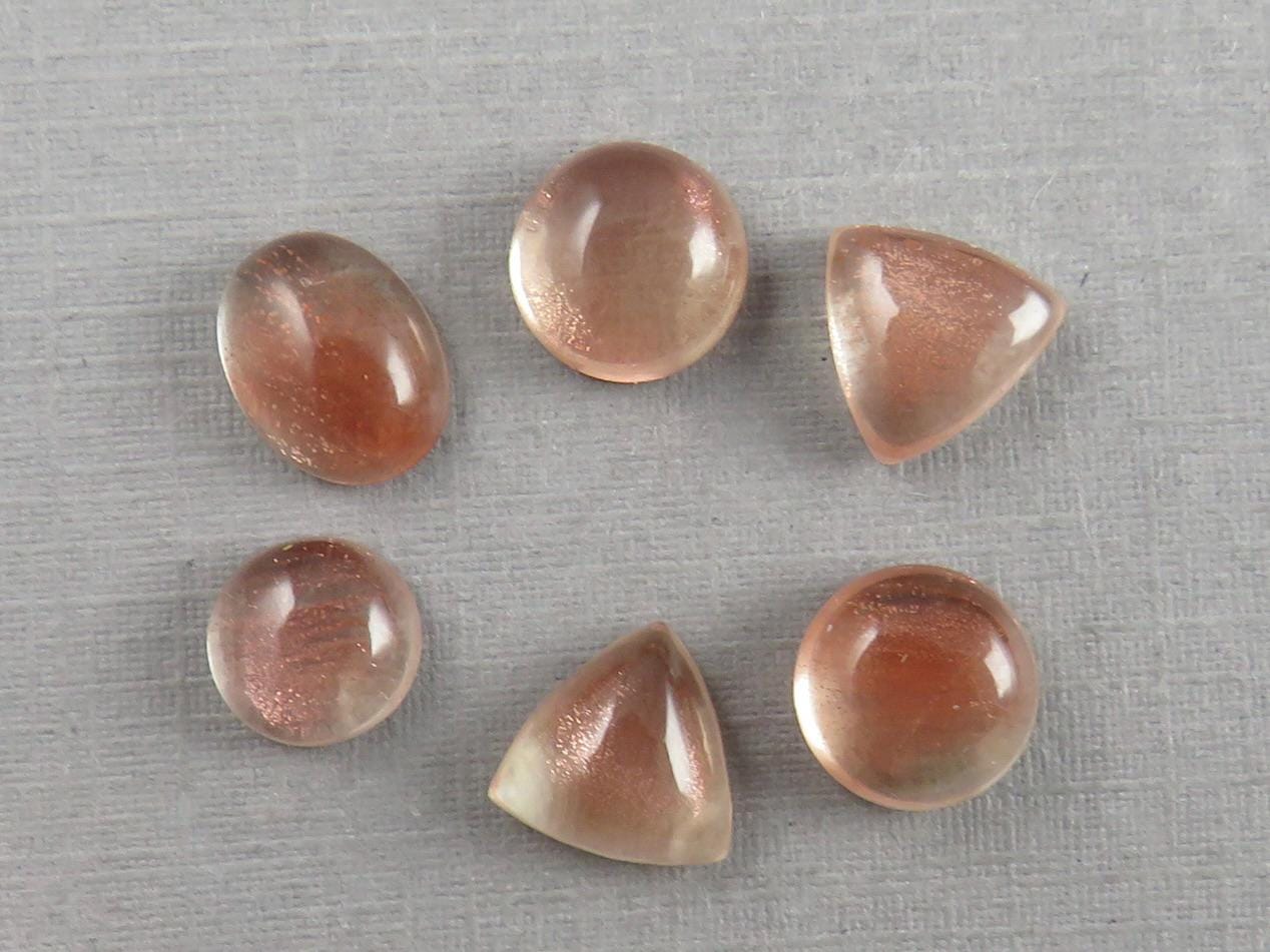Oregon Sunstones Mixed Cabochon Lot | Schiller | 11.13 carats | OSC139 - Gem Enthusiast