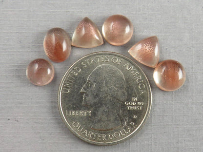 Oregon Sunstones Mixed Cabochon Lot | Schiller | 11.13 carats | OSC139 - Gem Enthusiast