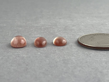 Oregon Sunstones Oval Cabochon Lot | 6.6 carats | OSC303 - Oregon Sunstone - Gem Enthusiast