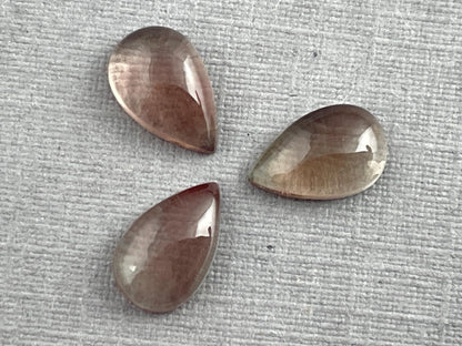 Oregon Sunstones Pear Cabochon Lot | Ethically Sourced | 2.29 carats | OSC295 - Oregon Sunstone - Gem Enthusiast