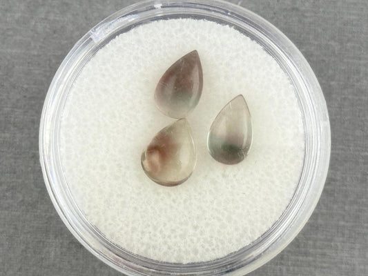 Oregon Sunstones Pear Cabochon Lot | Ethically Sourced | 3.11 carats | OSC306 - Oregon Sunstone - Gem Enthusiast