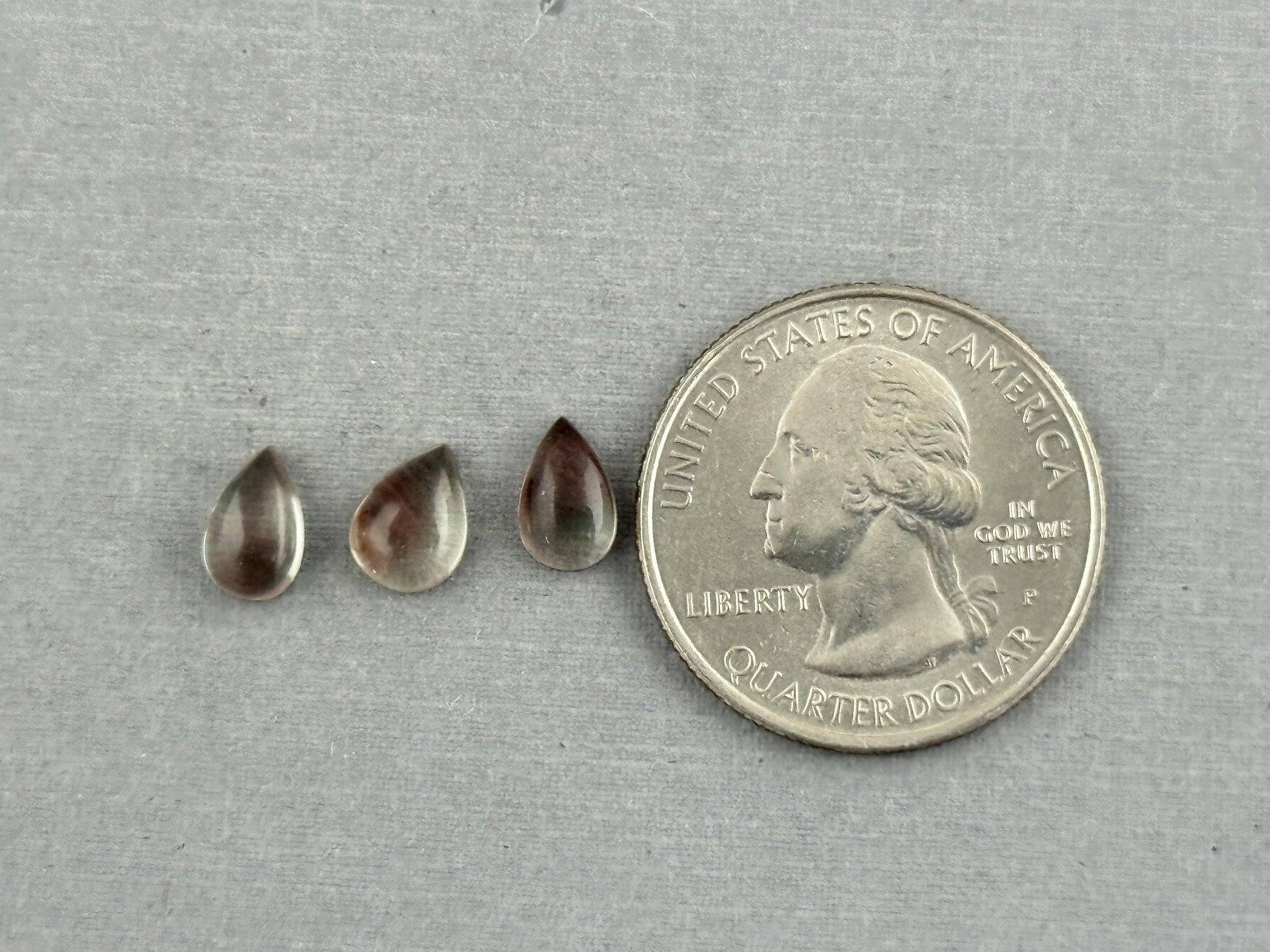 Oregon Sunstones Pear Cabochon Lot | Ethically Sourced | 3.11 carats | OSC306 - Oregon Sunstone - Gem Enthusiast