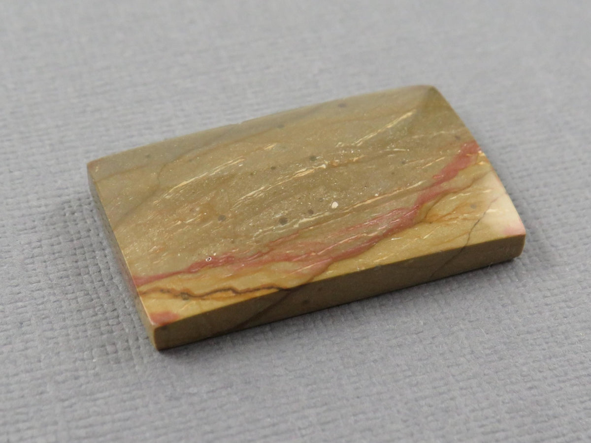 Owhyee Picture Jasper Cabochon | Rectangle | 30x17mm, 31.1ct | Owyhee Mountain Range in Oregon | JS378 - Gem Enthusiast