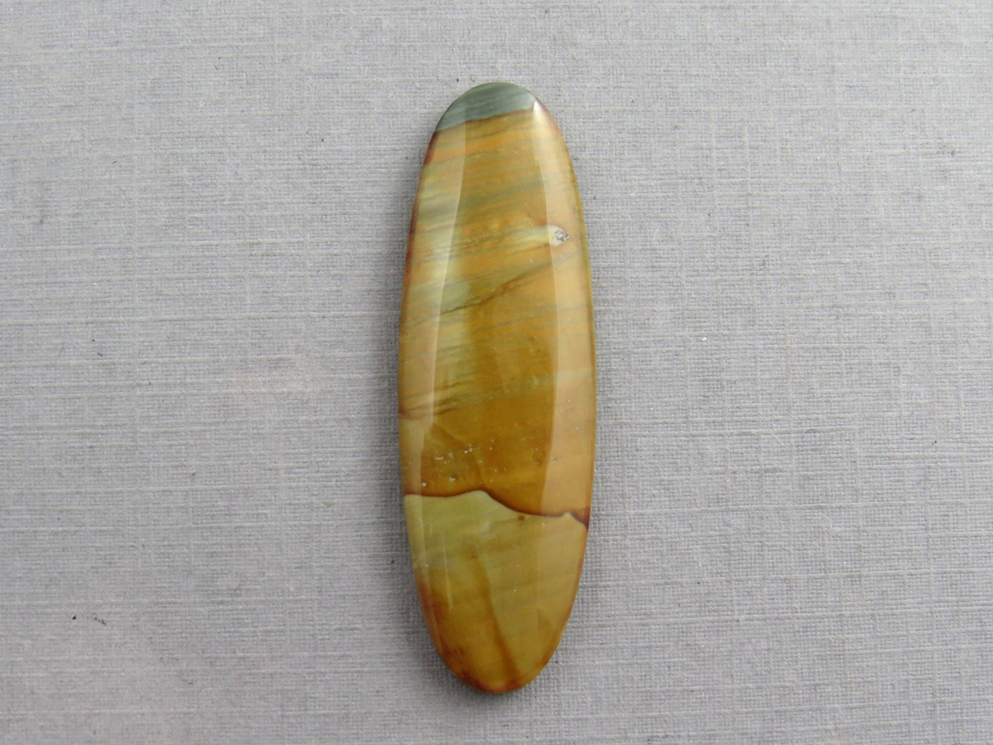 Owyhee Picture Jasper Cabochon | 46x15 mm | Oregon Idaho Gemstone | Mined in the USA | JS377 - Gem Enthusiast