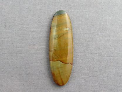 Owyhee Picture Jasper Cabochon | 46x15 mm | Oregon Idaho Gemstone | Mined in the USA | JS377 - Gem Enthusiast