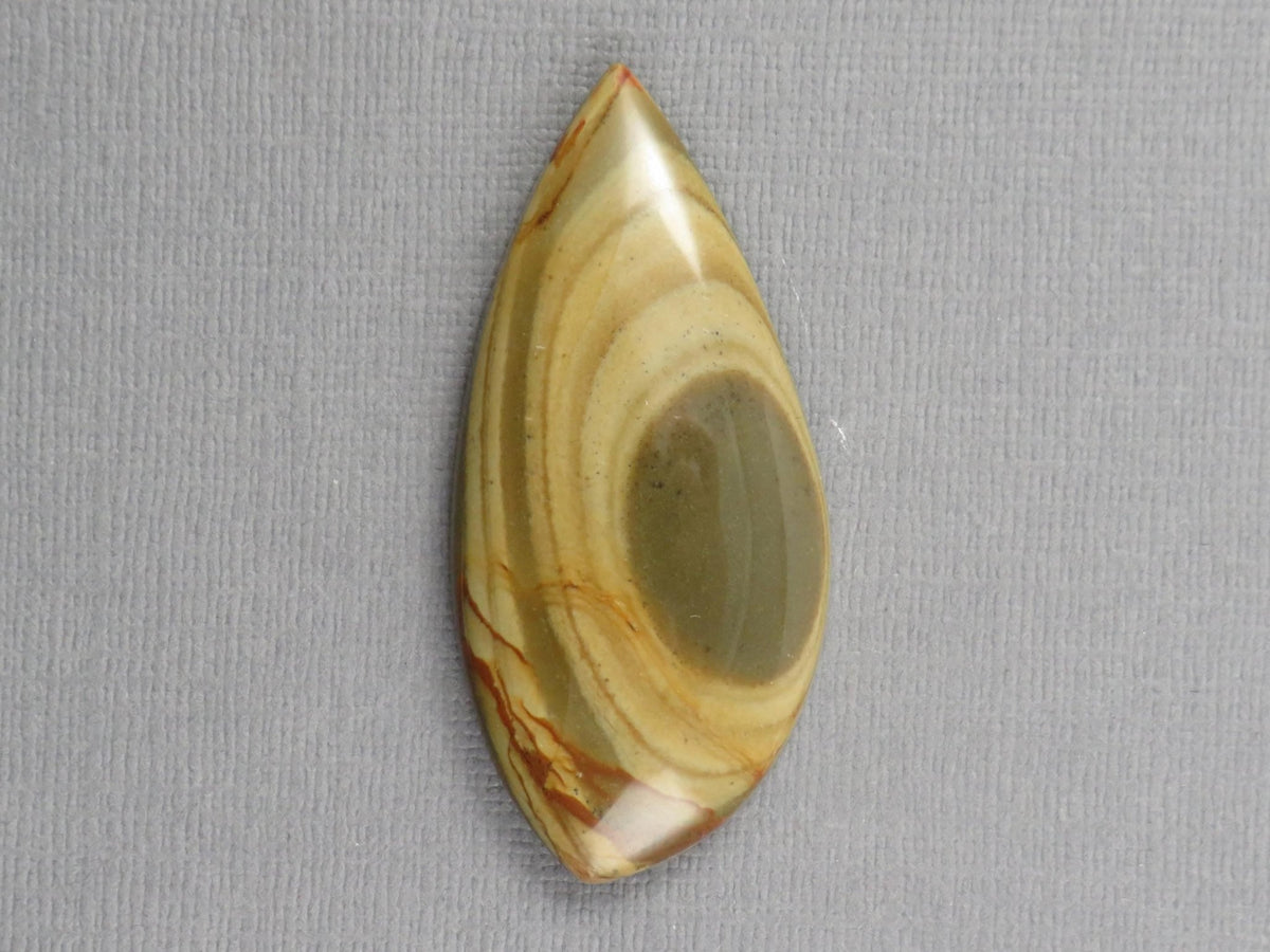 Owyhee Picture Jasper Cabochon | 48x25mm, 58.6ct | Owyhee Mountains in Oregon USA | JS388 - Gem Enthusiast