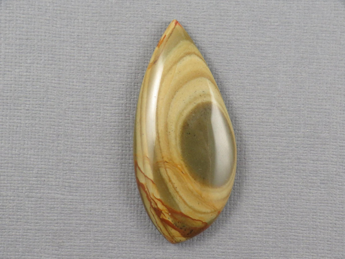 Owyhee Picture Jasper Cabochon | 48x25mm, 58.6ct | Owyhee Mountains in Oregon USA | JS388 - Gem Enthusiast