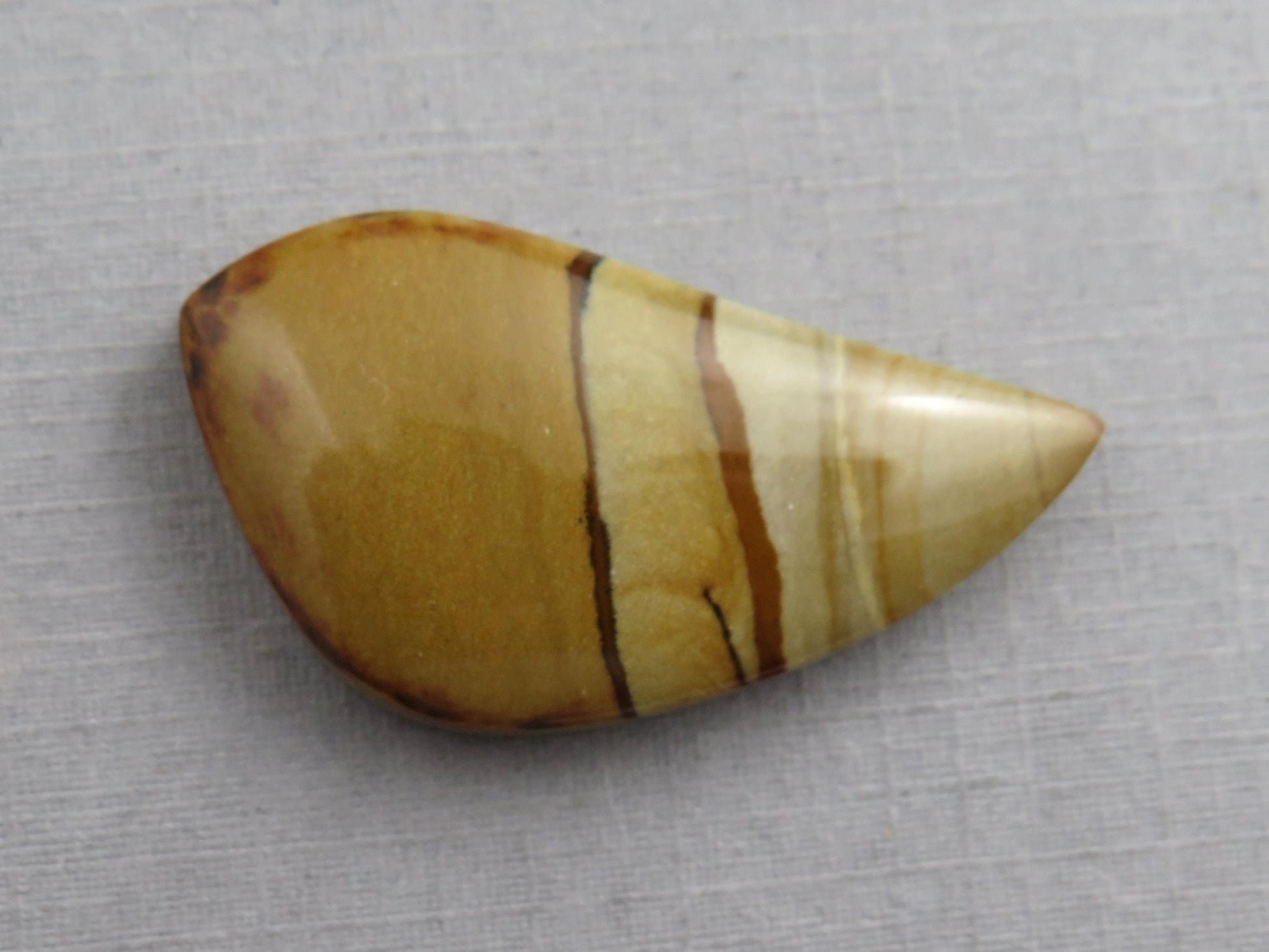 Owyhee Picture Jasper Cabochon | Oregon Idaho Gemstone| 32x18mm | Mined in the USA | JS360 - Gem Enthusiast
