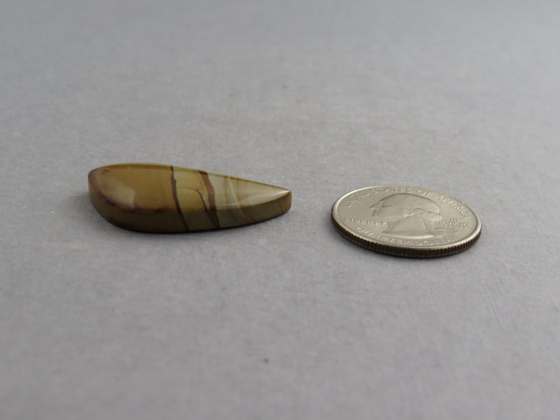 Owyhee Picture Jasper Cabochon | Oregon Idaho Gemstone| 32x18mm | Mined in the USA | JS360 - Gem Enthusiast
