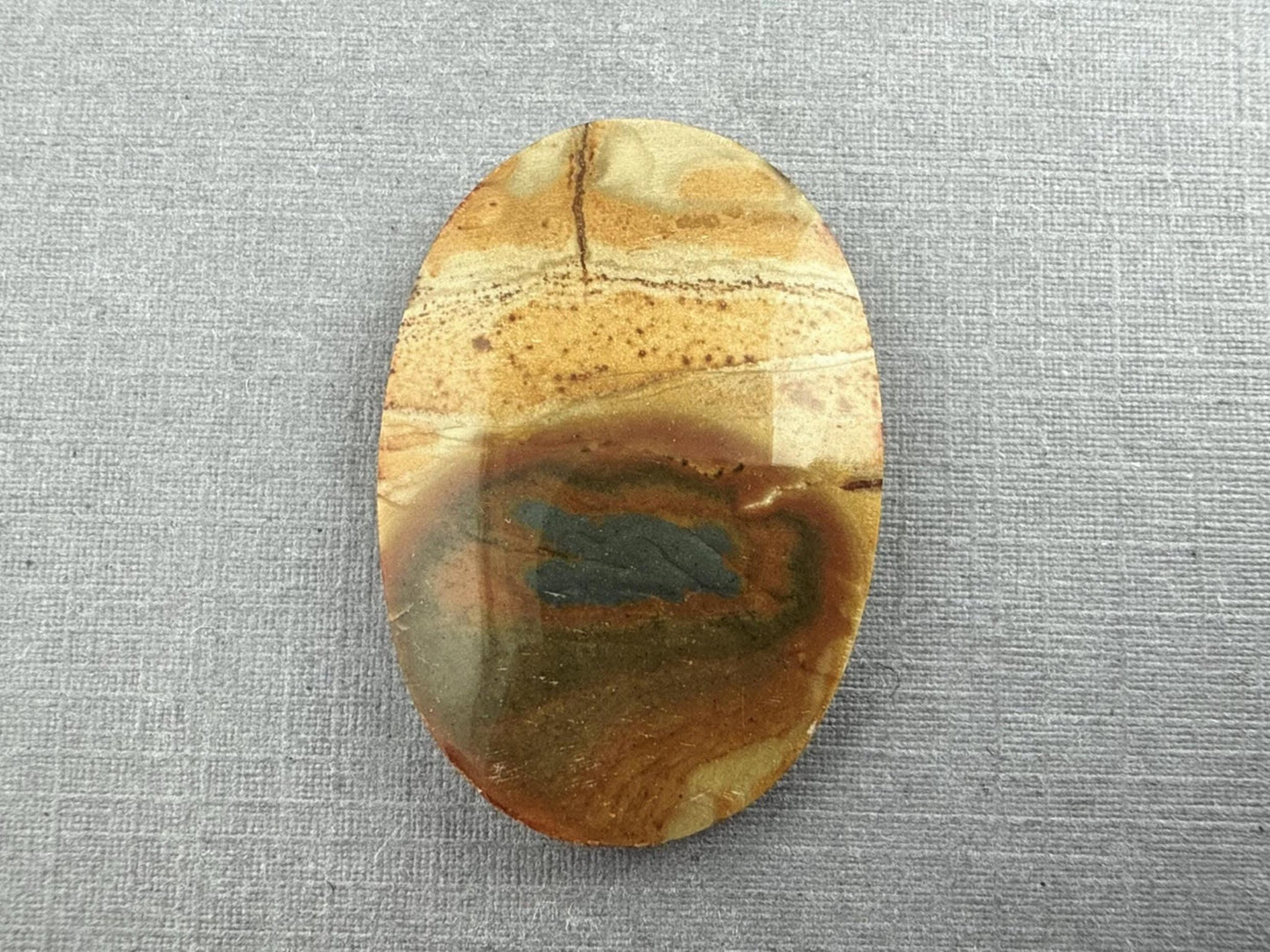 Owyhee Picture Jasper Cabochon | Oregon Idaho Gemstone | Mined in the USA | JS310 - Gem Enthusiast