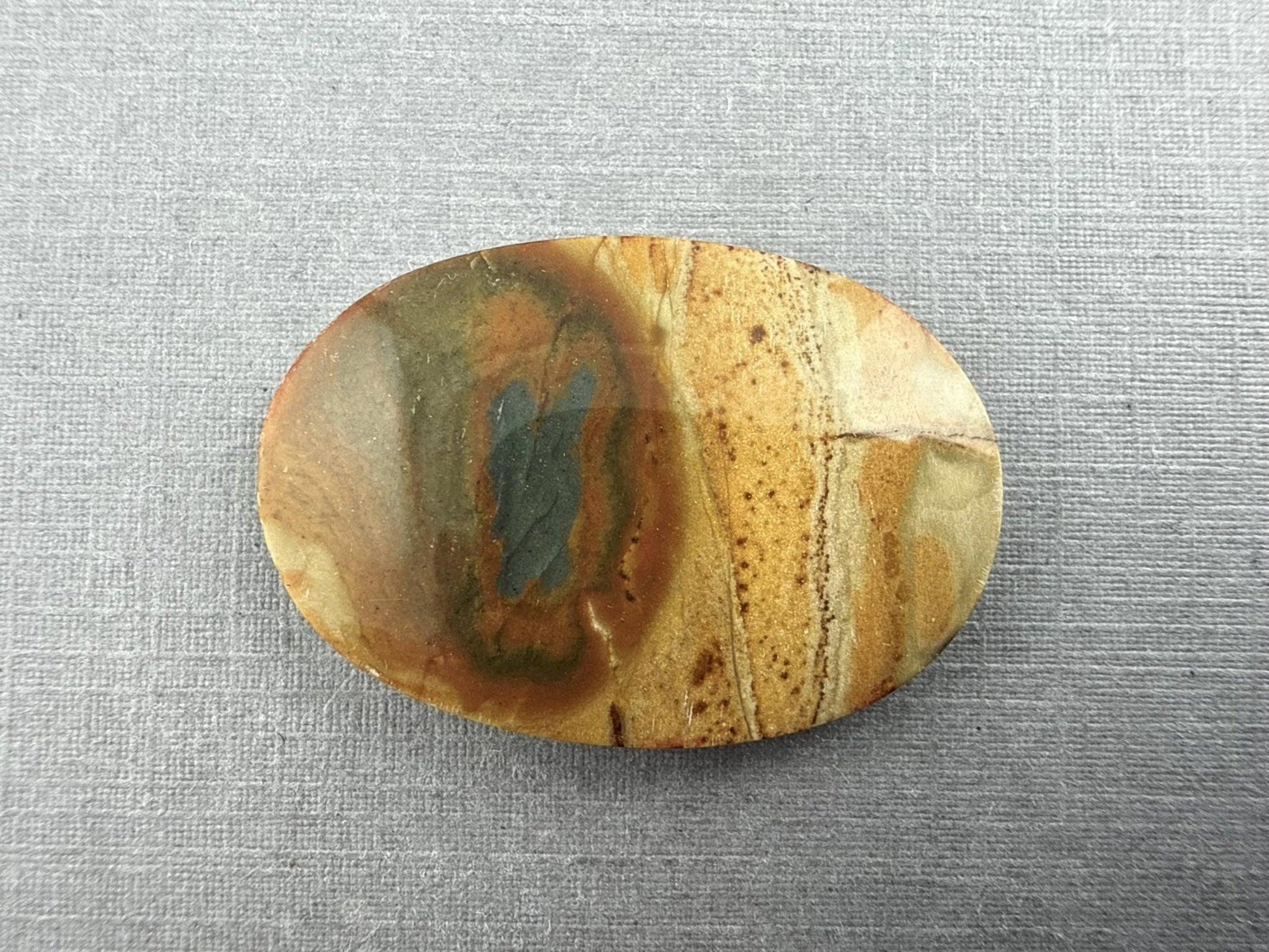 Owyhee Picture Jasper Cabochon | Oregon Idaho Gemstone | Mined in the USA | JS310 - Gem Enthusiast