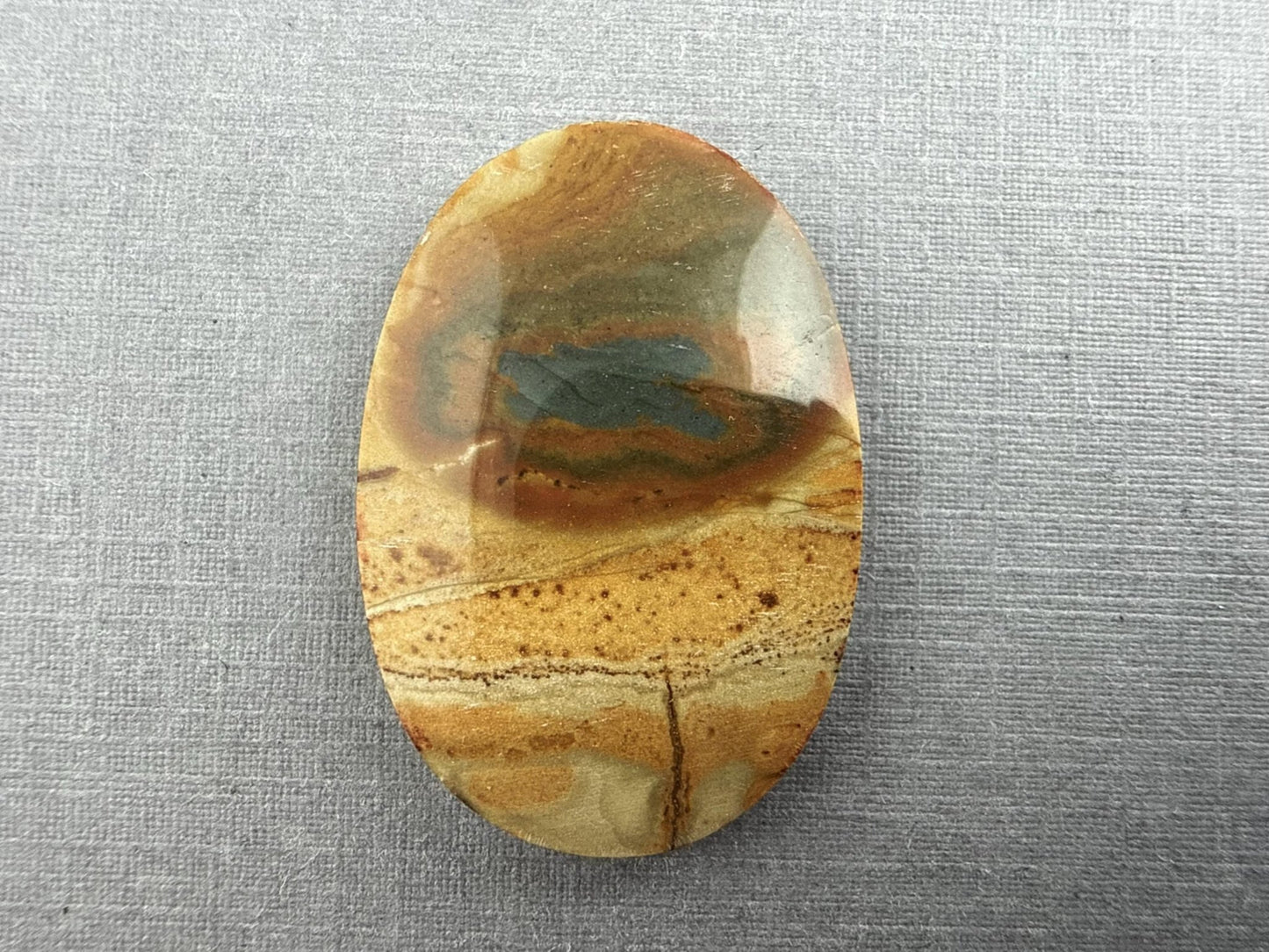 Owyhee Picture Jasper Cabochon | Oregon Idaho Gemstone | Mined in the USA | JS310 - Gem Enthusiast