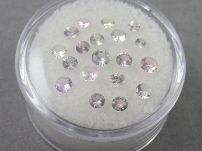 Pastel Sapphire Faceted Lots | 2.2mm to 3.5mm | Natural Gemstones | 2.05 carats | SF137 - Gem Enthusiast