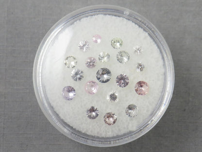 Pastel Sapphire Faceted Lots | 2.2mm to 3.5mm | Natural Gemstones | 2.05 carats | SF137 - Gem Enthusiast