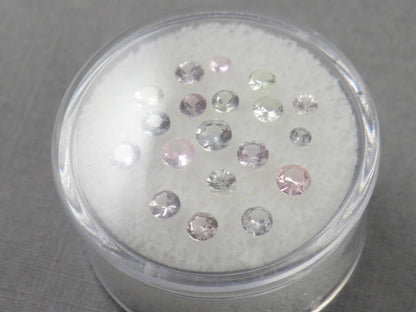 Pastel Sapphire Faceted Lots | 2.2mm to 3.5mm | Natural Gemstones | 2.05 carats | SF137 - Gem Enthusiast