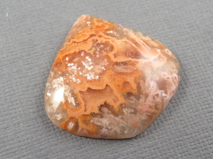 Peach Crazy Lace Agate Cabochon | 26x26.5mm, 22ct | Indonesia | AG396 - Gem Enthusiast