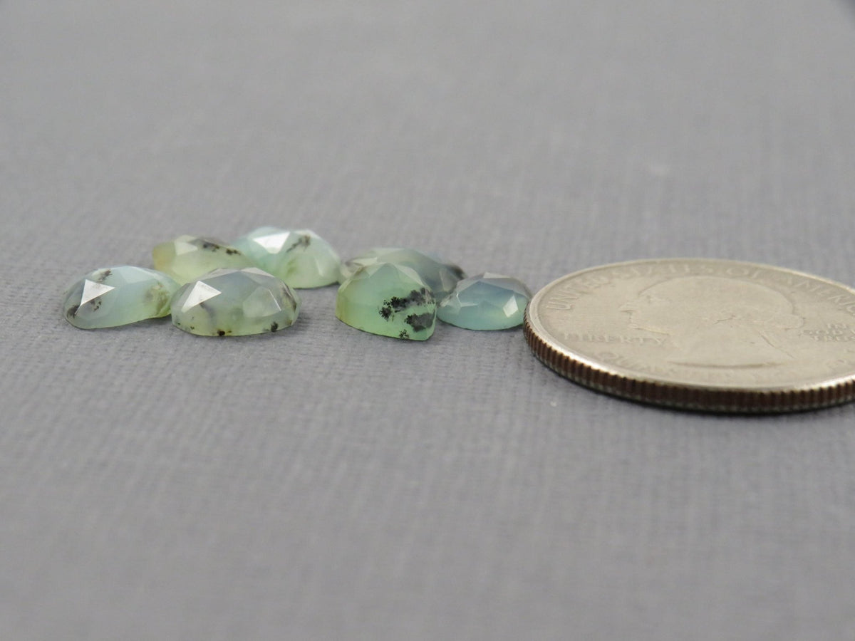Peruvian Opal Rose Cut | Andean Gemstone | 7-9mm length, 2mm depth, 5.76ct | Sold as Lot | PO433 - Gem Enthusiast
