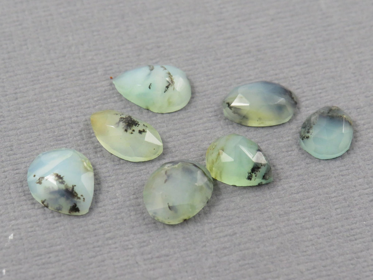 Peruvian Opal Rose Cut | Andean Gemstone | 7-9mm length, 2mm depth, 5.76ct | Sold as Lot | PO433 - Gem Enthusiast