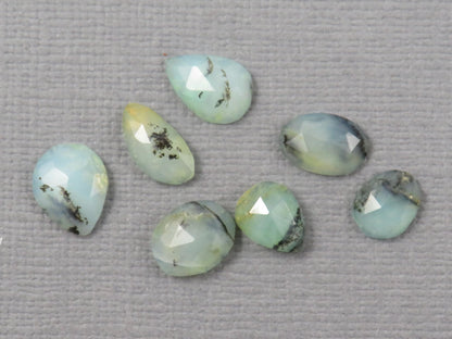 Peruvian Opal Rose Cut | Andean Gemstone | 7-9mm length, 2mm depth, 5.76ct | Sold as Lot | PO433 - Gem Enthusiast
