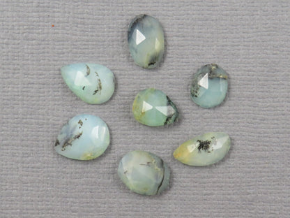 Peruvian Opal Rose Cut | Andean Gemstone | 7-9mm length, 2mm depth, 5.76ct | Sold as Lot | PO433 - Gem Enthusiast