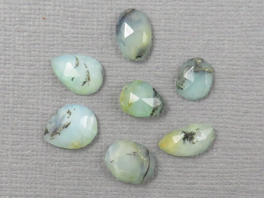 Peruvian Opal Rose Cut | Andean Gemstone | 7-9mm length, 2mm depth, 5.76ct | Sold as Lot | PO433 - Gem Enthusiast
