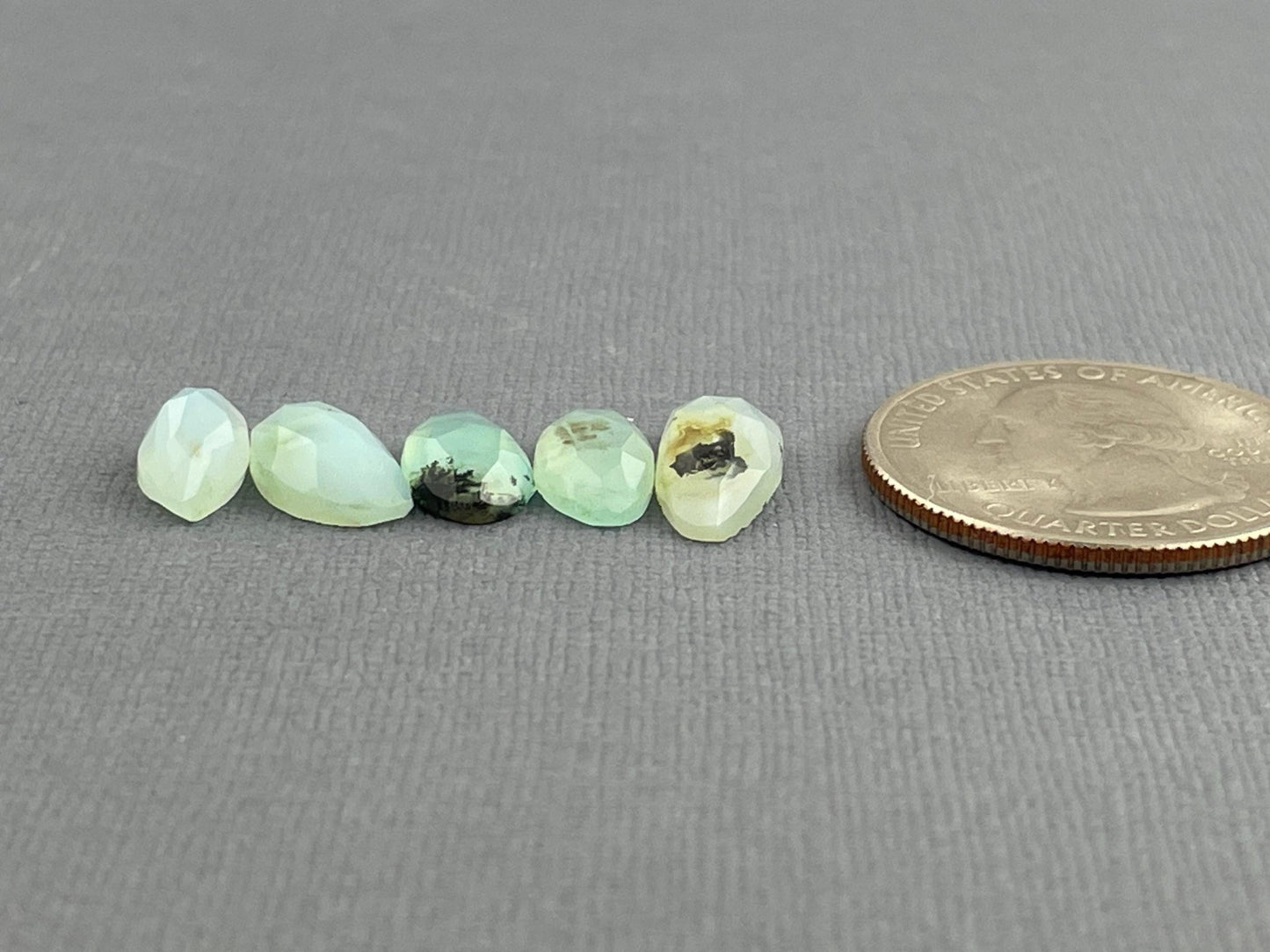 Peruvian Opal Rose Cut Lot | 12 - 13mm | PO424 - Opal - Gem Enthusiast