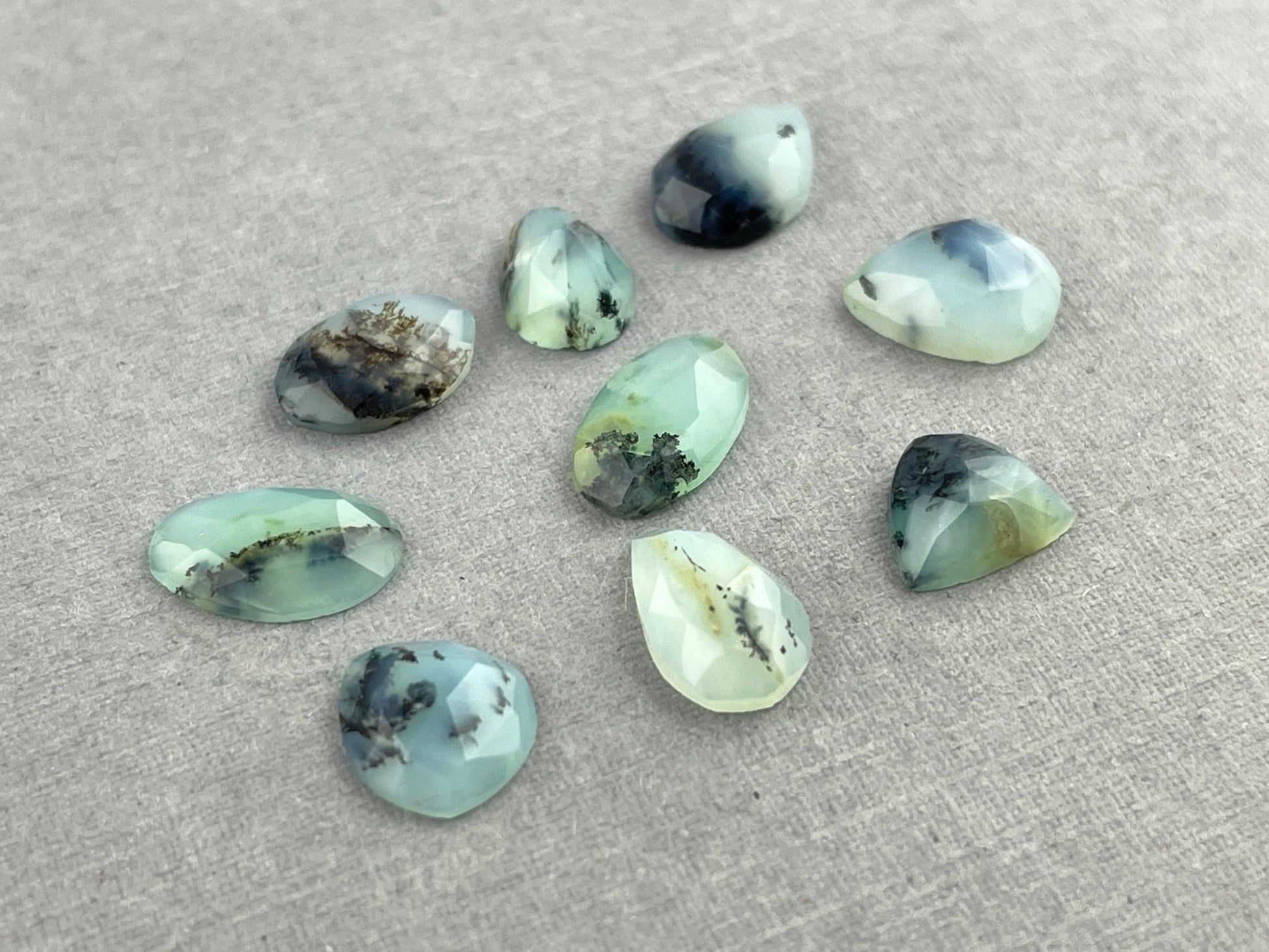 Peruvian Opal Rose Cut Lot | 8+ carats | PO428 - Opal - Gem Enthusiast