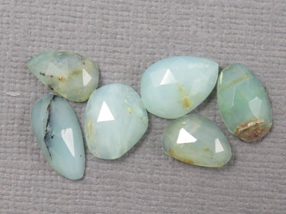 Peruvian Opal Rose Cut Lot | Andean Gemstone | 8-11mm length, 3mm depth, 6.12ct | Sold as Lot | Peru | PO434 - Gem Enthusiast