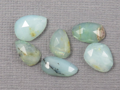Peruvian Opal Rose Cut Lot | Andean Gemstone | 8-11mm length, 3mm depth, 6.12ct | Sold as Lot | Peru | PO434 - Gem Enthusiast