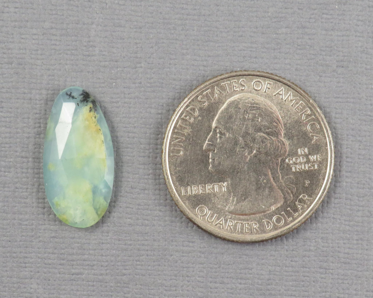 Peruvian Opal Rose Cut Oval | Andean opal | 20x10mm, 3.66ct | Peru | PO431 - Gem Enthusiast