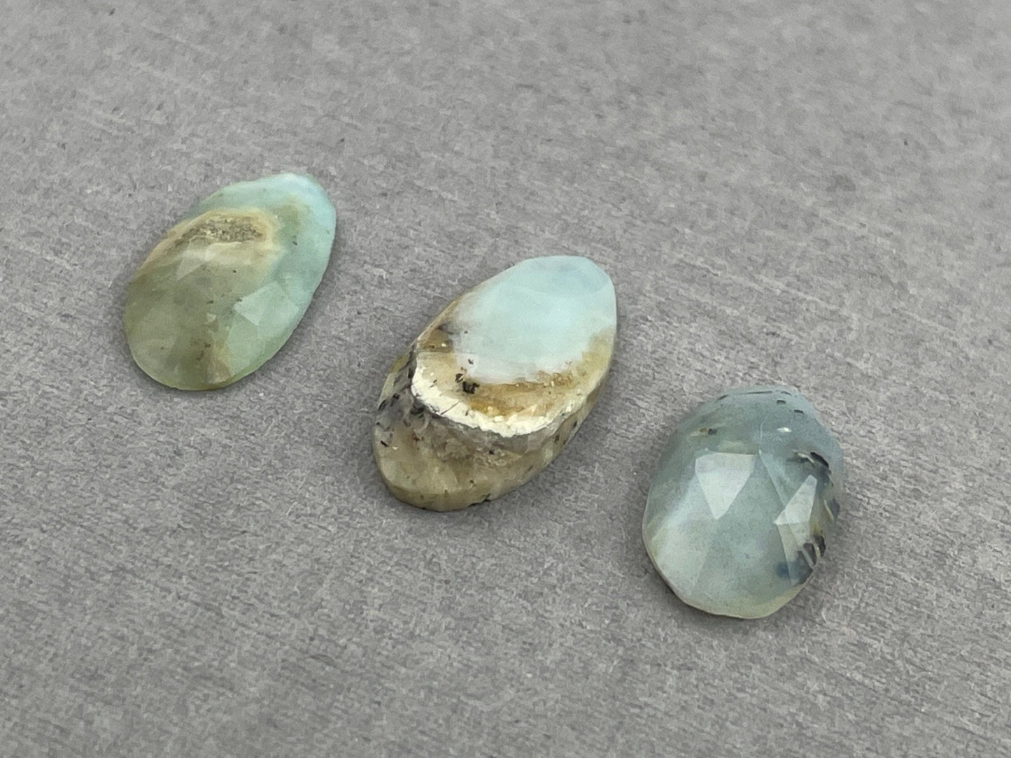 Peruvian Opal Rose Cut Pear Lot | 6.1 carats | PO413 - Opal - Gem Enthusiast